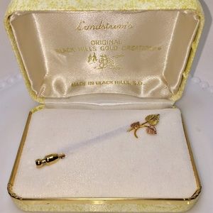 Vintage Black Hills Gold 12k GF Stick Pin